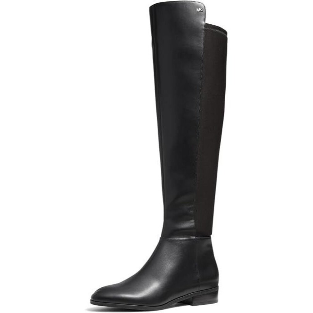 Michael Kors MK Bromley Black Leather Knee High Boots US 5 EU 35